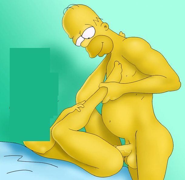 Гомер трахает Лизу в офицерской позе секса  
