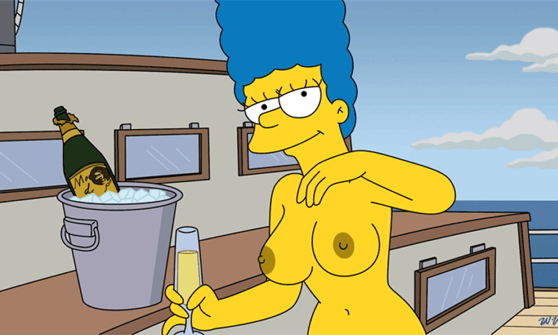 Мардж Симпсон голая порно гиф 02
