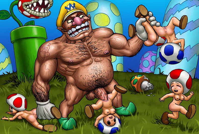 Марио трахает ходячие грибы. Марио порно картинка 16