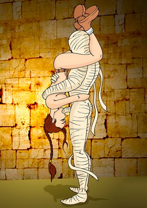 оральный секс Томб Райдер с мумией в позе 69 стоя. порно Томб Райдер картинка №20