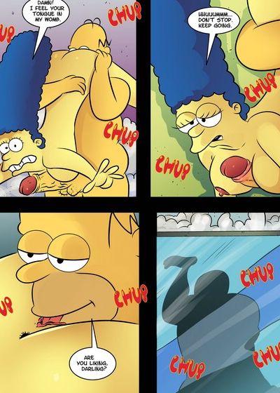 порно комикс секс Симпсонов в ванной