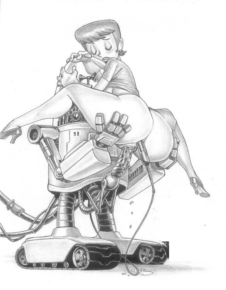 Декстер доставляет своей голой мамочке двойное удовольствие с помощью своего лабораторного робота