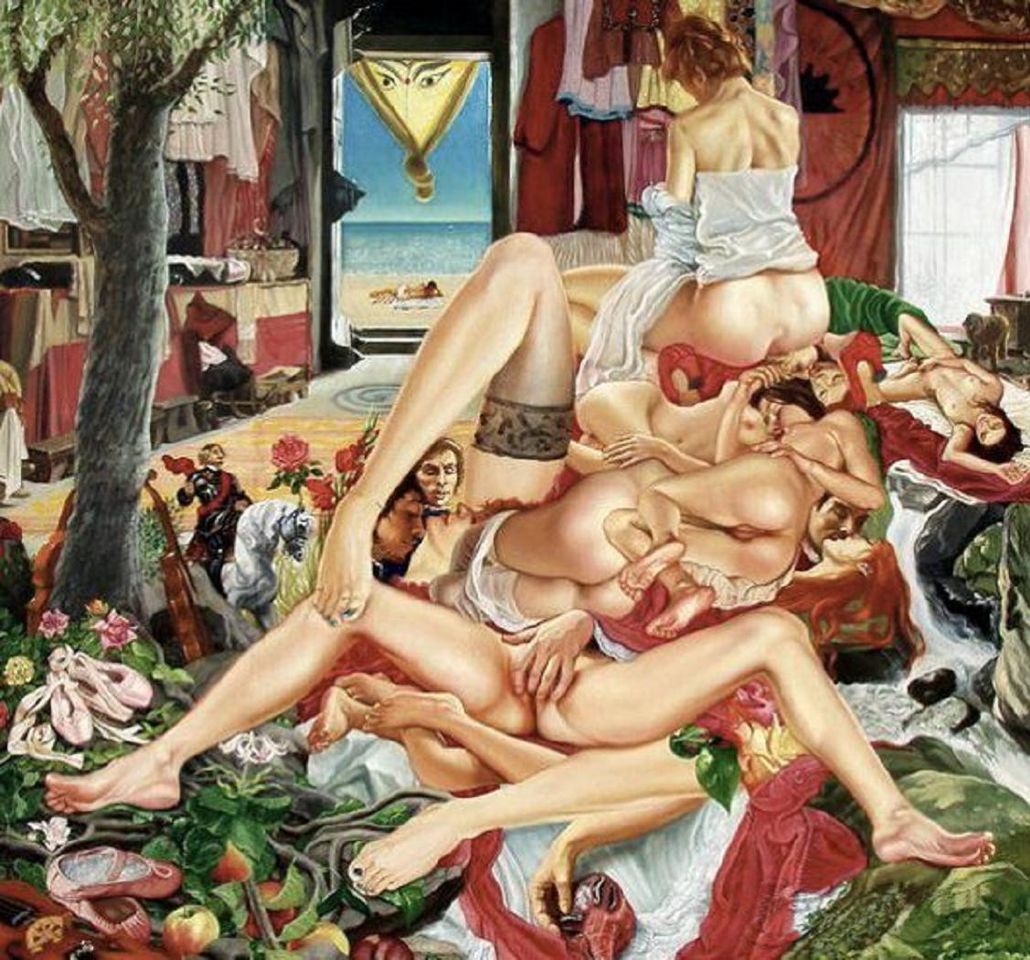 сексуальные фантазии в сюрреализме, картинка эротической графики