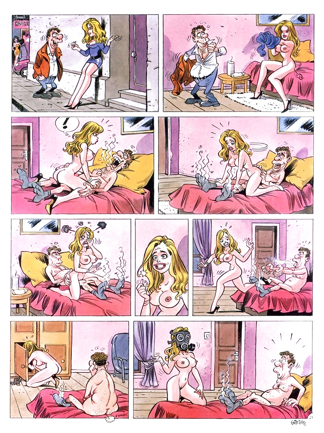 носки, женский порно комикс