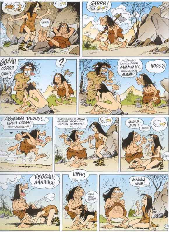 Секс комикс про пещерных людей