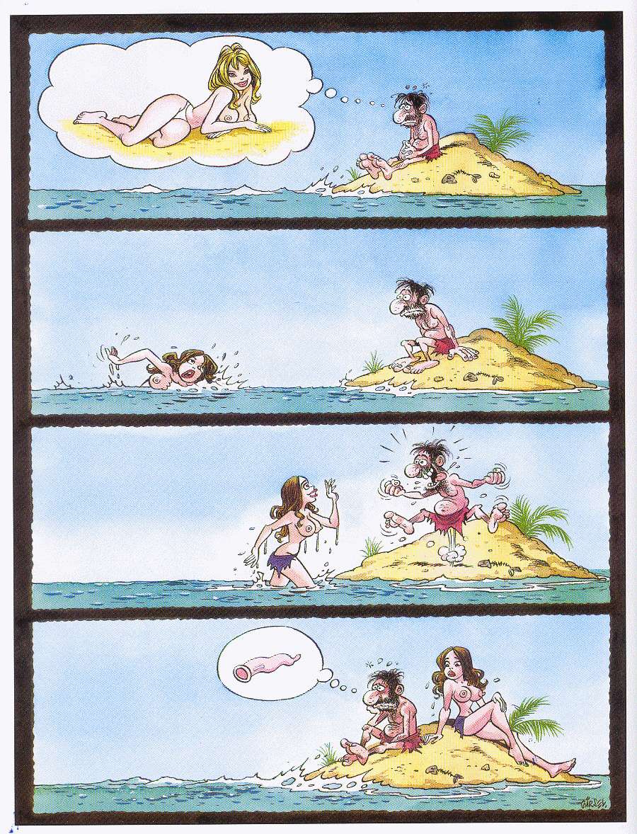 эротический комикс  Необитаемый остров