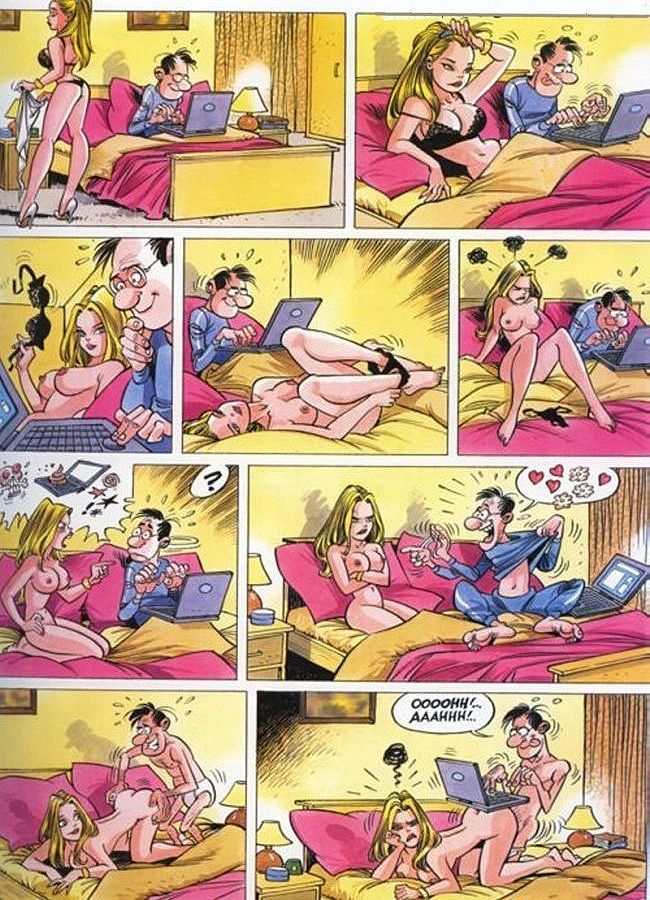 эротический комикс 'Виртуальный секс'