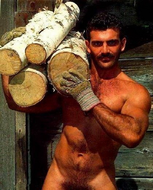 дрова. фото мужчины