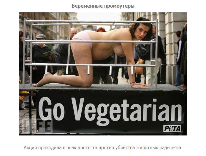 не ешьте мясо и забеременеете обязательно - реклама вегетарианцев. прикольное порно фото