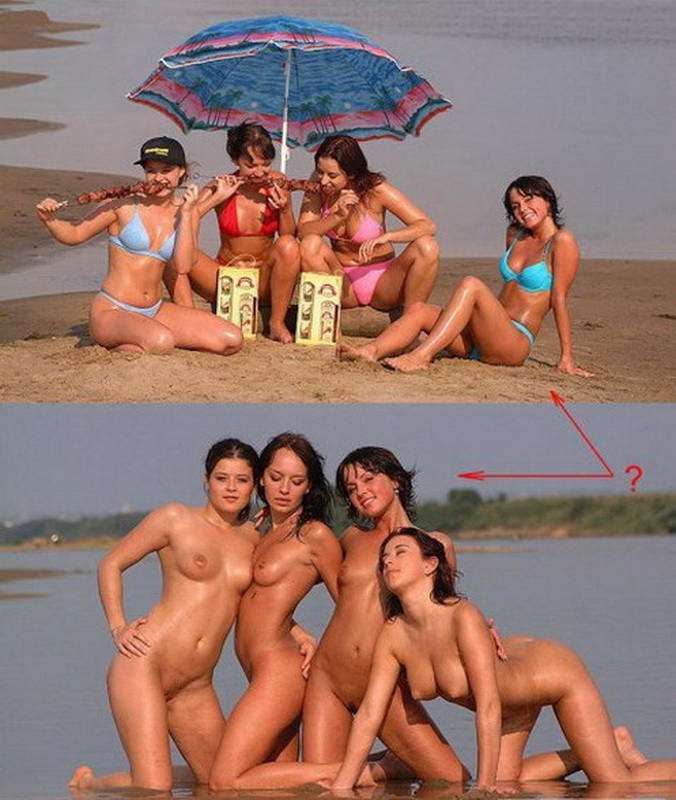 фото совсем голая МАКСИМ с подружками на пляже